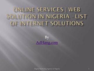 Digital Marketing Company in Nigeria