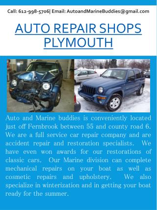Auto Repair Shops Plymouth