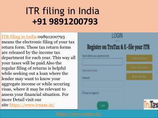 What documents are required for online tax return filing in India 09891200793?