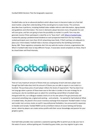 Football Index review