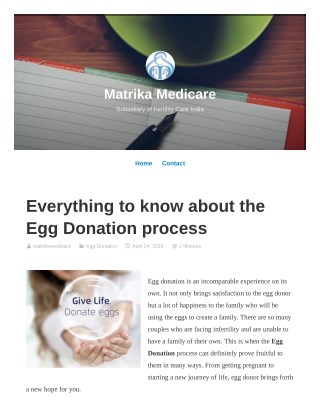 Everything to know about the Egg Donation process