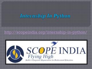 Internship In Python