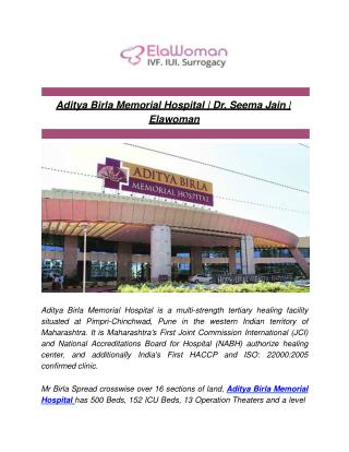 Aditya Birla Memorial Hospital | Dr. Seema Jain | Elawoman