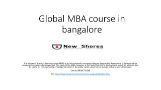Best MBA college in Bangalore