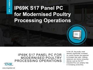 IP69K S17 Panel PC for Modernised Poultry Processing Operations