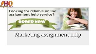 Marketing assignment help