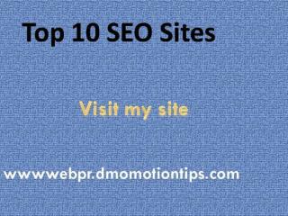 Top 10 SEO Sites