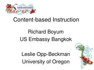 Content-based Instruction