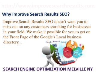 Search Engine Optimization Melville NY