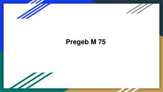 Pregeb m 75