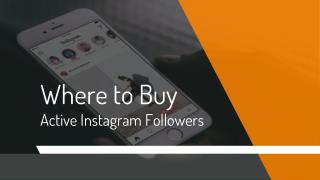 Where to Buy Active Instagram Followers