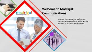 Tender Proposal Format - Madrigal Communications