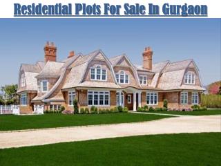 Residential Plots For Sale In Gurgaon