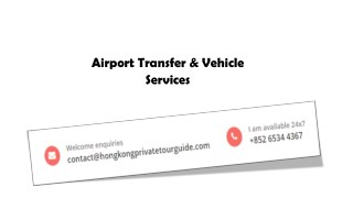 Airport Transfer & Vehicle Services