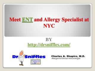 Meet ENT and Allergy Specialist at NYC