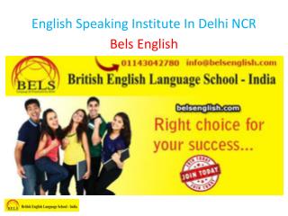 English Speaking Institute In Delhi NCR