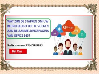 Wat zijn de stappen om uw bedrijfslogo toe te voegen aan de aanmeldingspagina van Office 365?