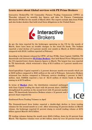 Checkout the latest information on FX Prime Brokers