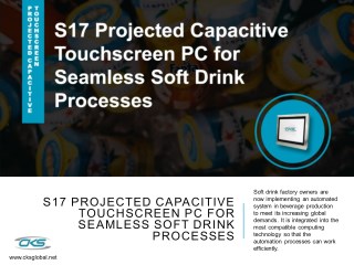 S17 Projected Capacitive Touchscreen PC for Seamless Soft Drink Processes