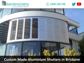 Custom Made Aluminium Shutters in Brisbane