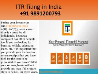 How can I get online tax return filing in India 09891200793?