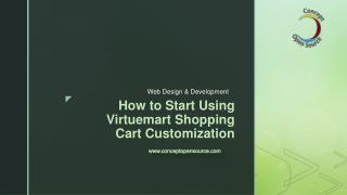 How to Start Using Virtuemart Shopping Cart Customization