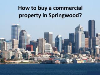 Basic things to know before buying a real estate property in Springwood