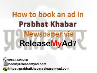 Prabhat Khabar Classified & Display Ad Online Booking for Newspaper