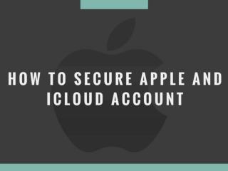 How to Secure iCloud Account | Change iCloud Password