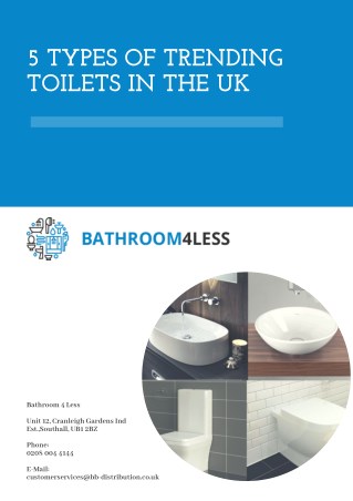Bathroom 4 Less: 5 Types of Trending Toilets in the UK