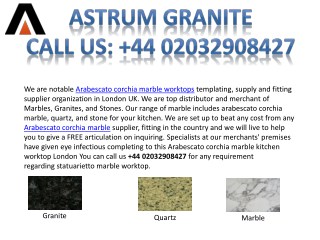 Top Quality Arabescato Corchia Marble Kitchen Worktop in London