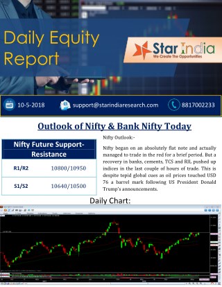 Daily Equity Report - star india market research