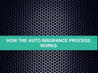 How an Auto Insurance Process Works