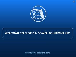 Commercial Generator Repair & Maintenance Service - Florida Power Solution Inc