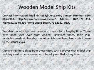 Wooden Model Ship Kits