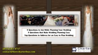 9 Questions to Ask While Planning Your Wedding
