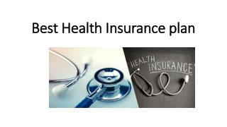 Best health insurance plan