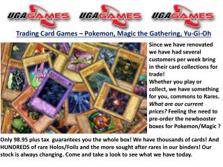 Trading Card Games â€“ Pokemon, Magic the Gathering, Yu-Gi-Oh