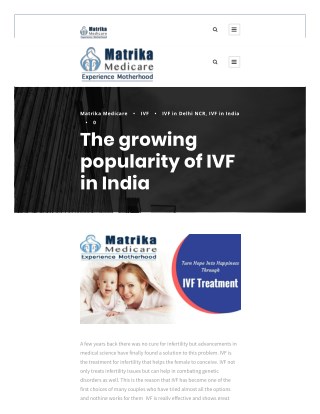 The Growing Popularity of IVF in India