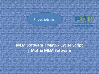 MLM Software | Matrix Cycler Script | Matrix MLM Software