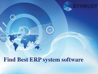 Find Best ERP system software