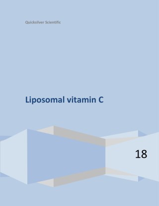 Liposomal vitamin C - A powerful antioxidant