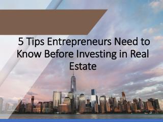 Key Factors Entrepreneurs Need to Know Before Investing in commercial real estate