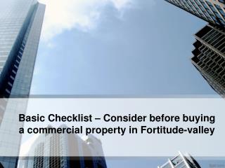 Things to consider before buying a property in Fortitude-valley