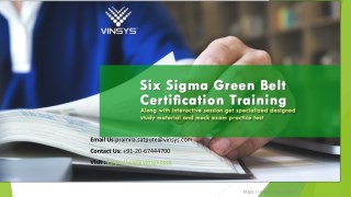 six sigma green belt online training Hyderabad-six sigma certification institutes â€“ Vinsys