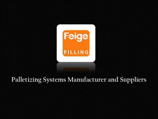Palletizing System Supplier