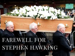Stephen Hawking's farewell