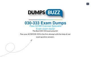 Mind Blowing REAL ACSM 030-333 VCE test questions