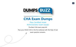 AHLEI CHA Test Braindumps to Pass CHA exam questions