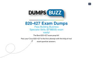 820-427 VCE Dumps - Helps You to Pass Cisco 820-427 Exam